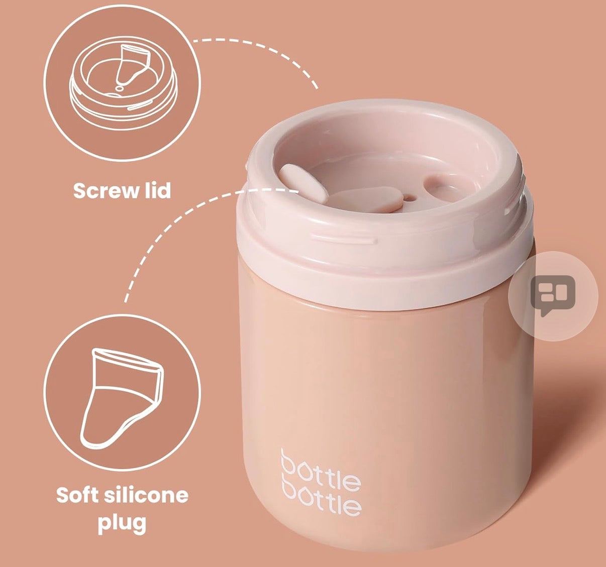 BOTTLE BOTTLE Stainless Steel Tumblers with Handle, Insulated Tumblers with 2 Lids, 22oz 2IN1 Coffee Cup for Home Office and Party, Travel Cups for Woman and Man as Gifts(Pink)