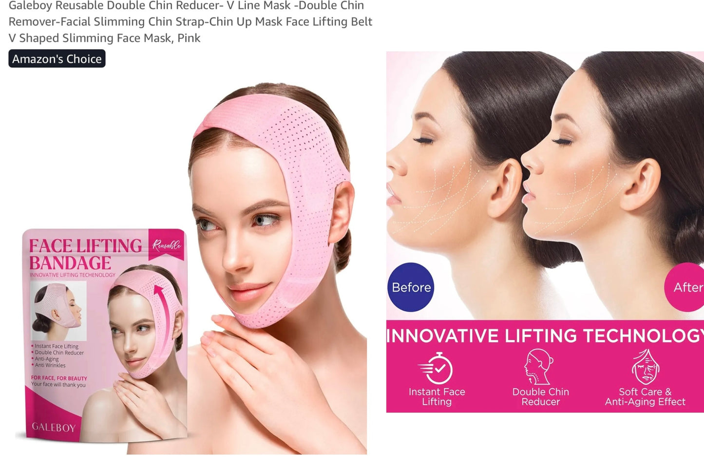 DOUBLE CHIN REDUCER FACE LIFTING REUSABLAE