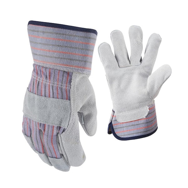Comco Split Cowhide Leather Palm Gloves, Large 10"