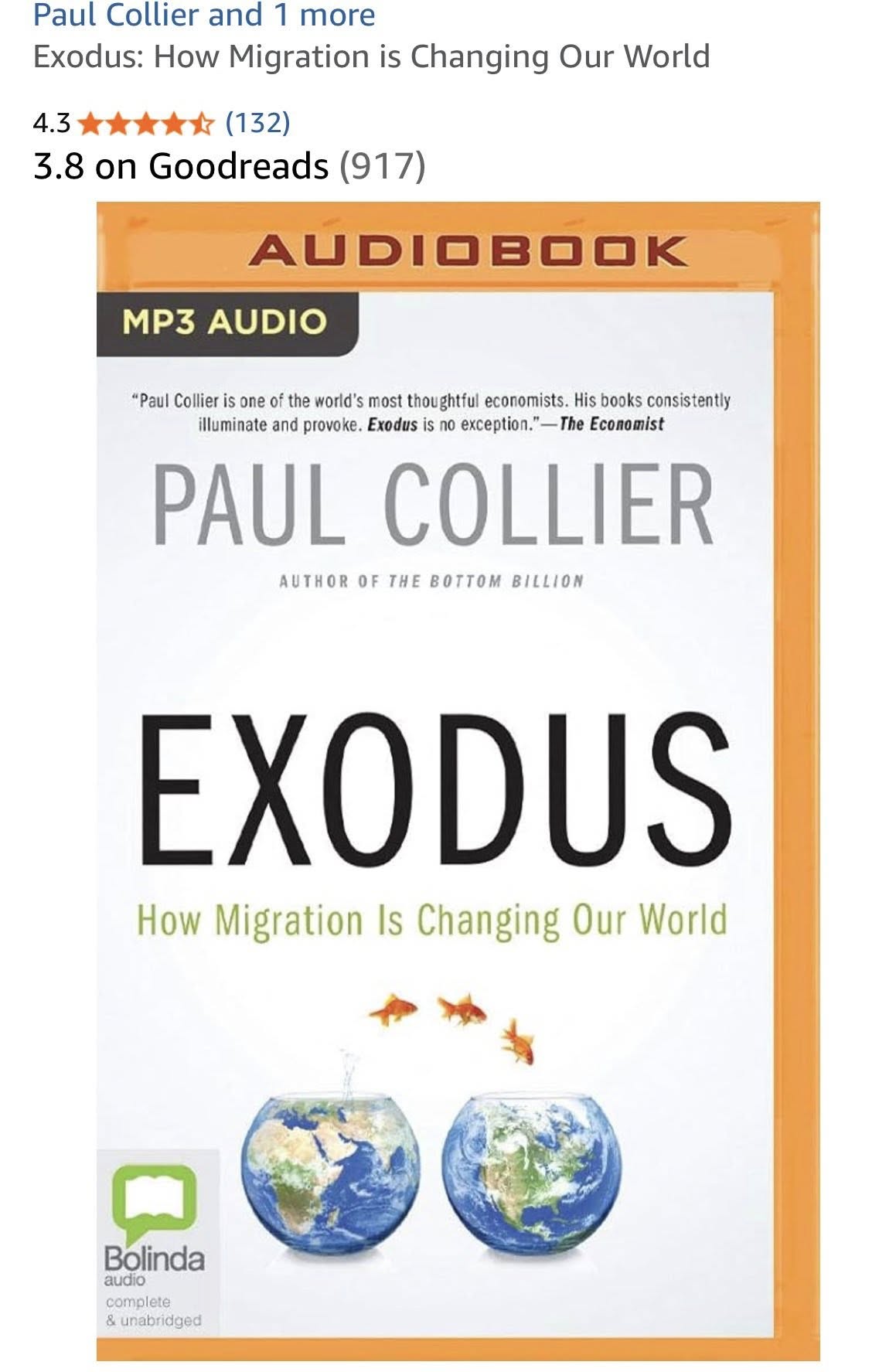 EXODUS, AUDIO BOOK