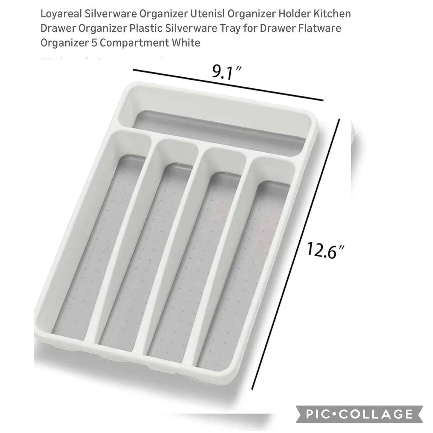 PLASTIC SILVERWARE ORGANIZER