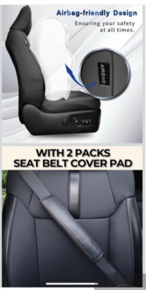 CoverCenter® for Toyota 4Runner Seat Covers 2011-2024(2-Row,5 Seats Model ONLY), Custom-Fit Full Set Black with Carbon Fiber Seat Cover for 4Runner 2024 2023 2022-2011 Luxury Leather Accessories