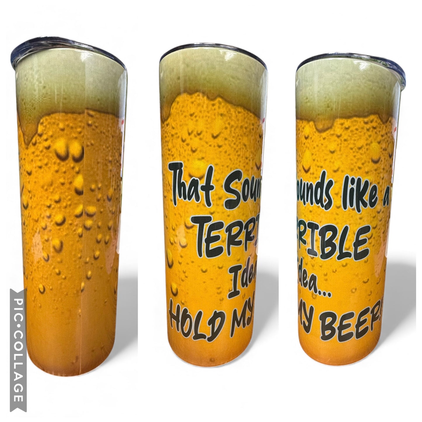 20 OZ TERRIBLE IDEA TUMBLER W/STRAW