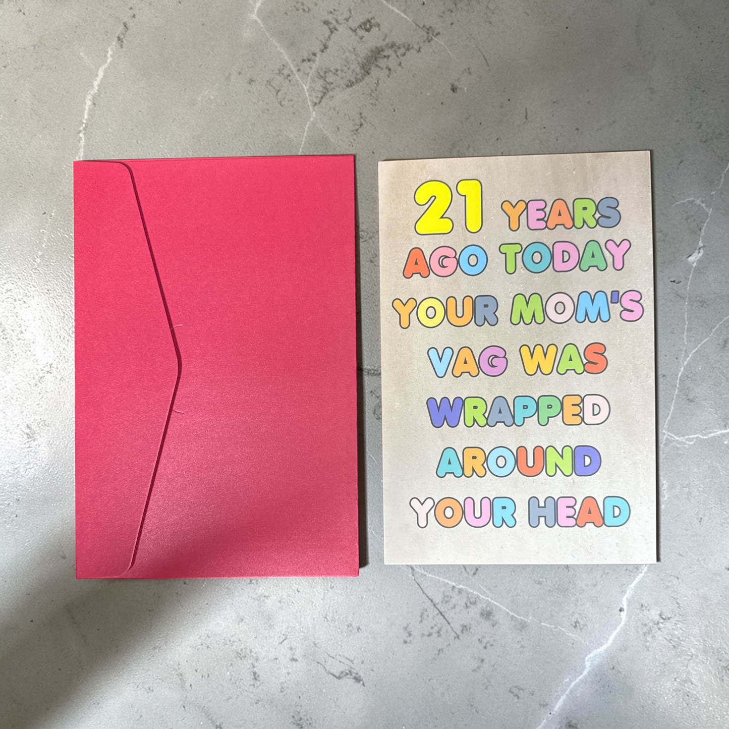 21 YR OLD BIRTHDAY CARD