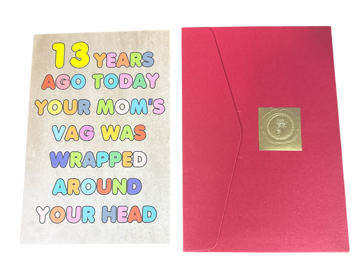 13 yr old birthday card