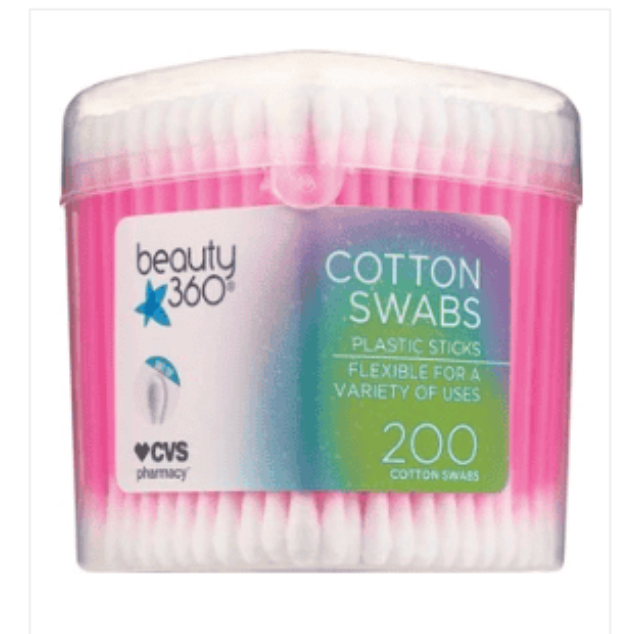 COTTON SWABS PLASTIC STICKS 200 CT