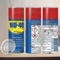 20 OZ WD-40 TUMBLER W/STRAW
