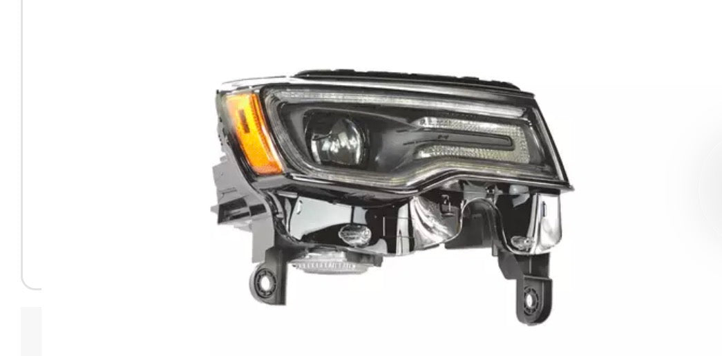 Right (Passenger Side) Bi-Xenon HID Headlight Assembly for a 2016–2018 Jeep Grand Cherokee.