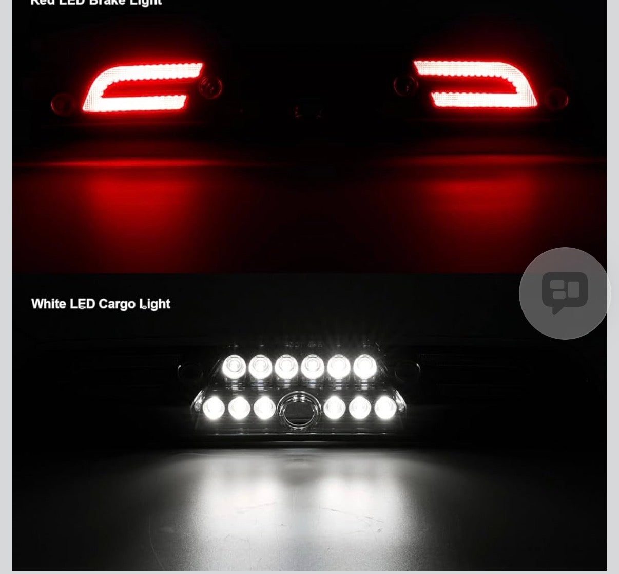 3rd Third Brake Lights LED for F150 2015-2024,for Superduty F250/F350/F450/F550 2017-2024,for Ranger 2019-2024, Cargo Light High Mount Stop Lamp (Clear Lens) Fits Brake Light Camera Version