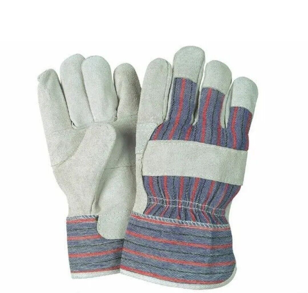 Comco Split Cowhide Leather Palm Gloves, Large 10"