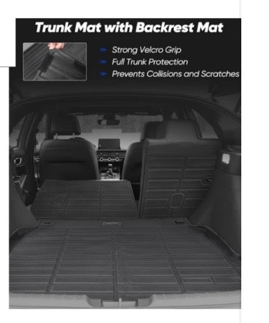 2022-2026 for Honda Civic Hatchback Floor Mats with Backrest Mat, All Weather 6 Pcs TPE Cargo Liners for Civic Hatchback 2022-2025 Trunk Mat Accessories 2022 2023
2024