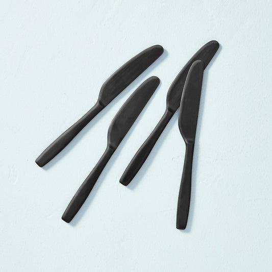 Hearth & Hand Mini Spreader Knife Set 4pc Matte Black
