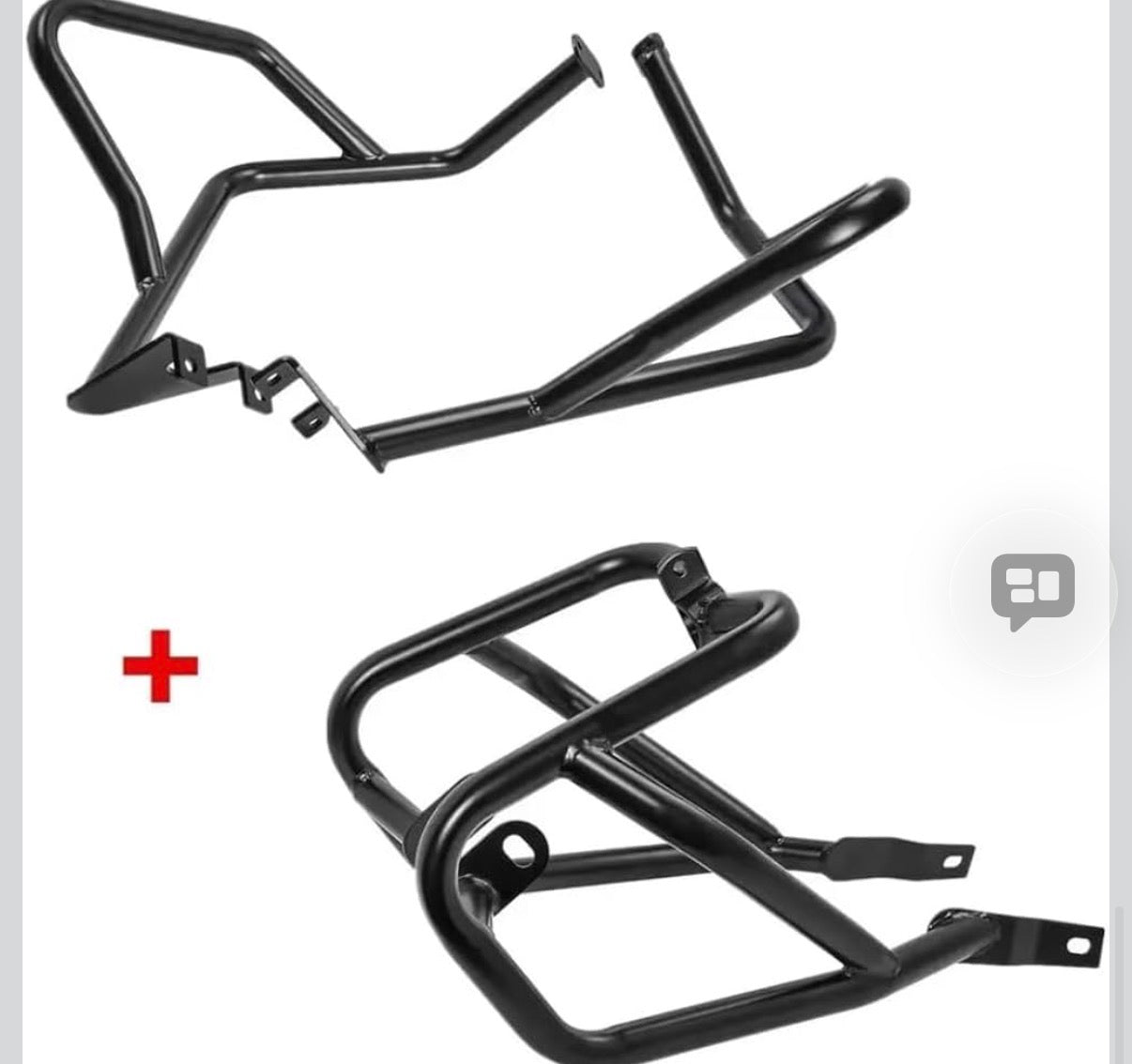 Motorcycle Steel Highway Cage Crash Bar Engine Guard Bumper Frame Falling Protector for Ka-wasaki Versys 650 Versys650 KLE650 KLE 650 15 16 17 18 19 20 21 2015-2021 (Full Set)