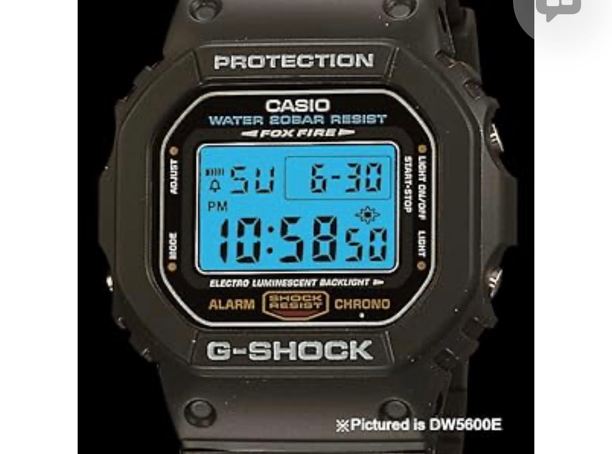 Casio G-Shock Shock Resistant DW5600UE-1V Men's Water Resistant Black Resin Sport Watch