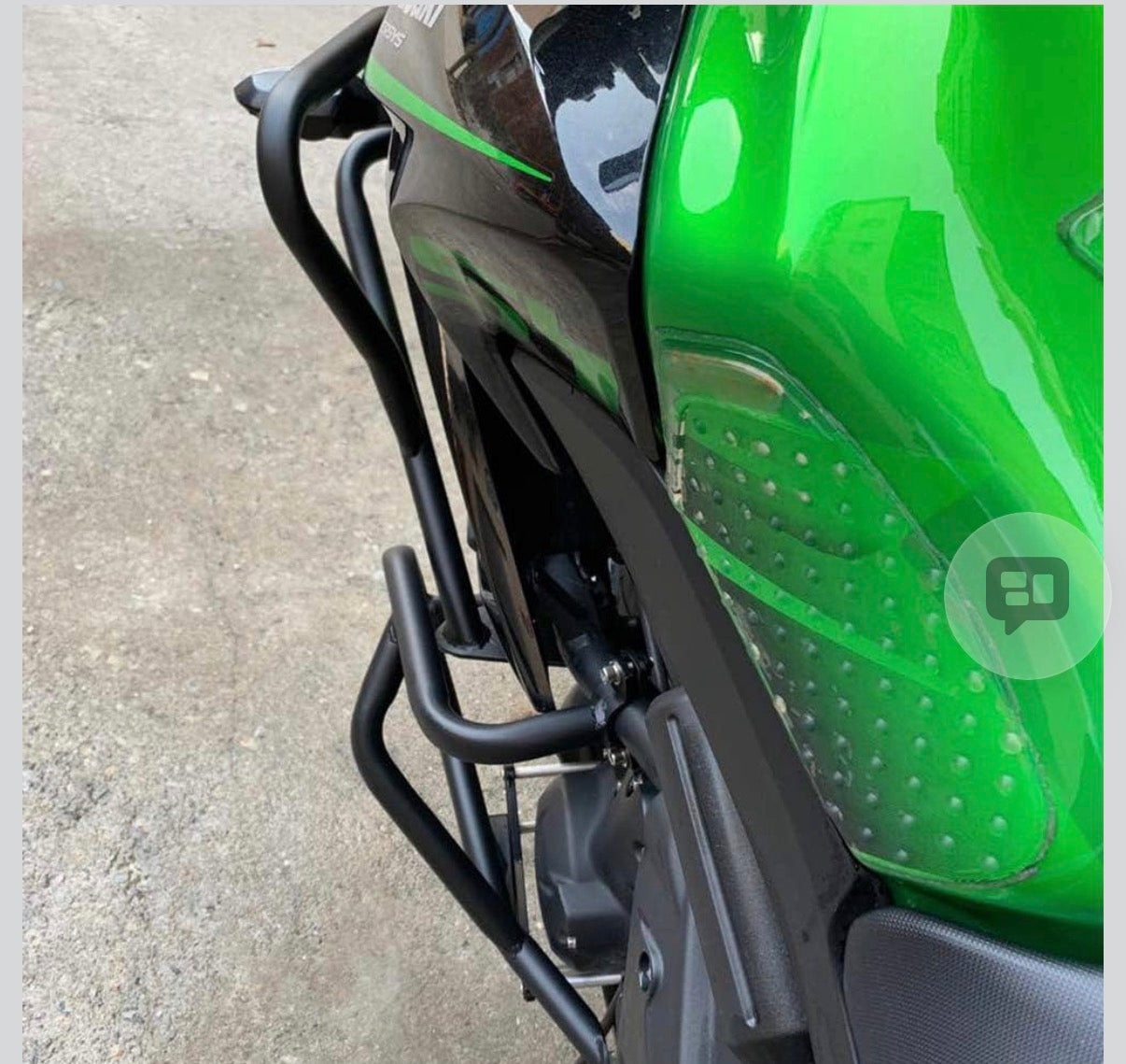 Motorcycle Steel Highway Cage Crash Bar Engine Guard Bumper Frame Falling Protector for Ka-wasaki Versys 650 Versys650 KLE650 KLE 650 15 16 17 18 19 20 21 2015-2021 (Full Set)