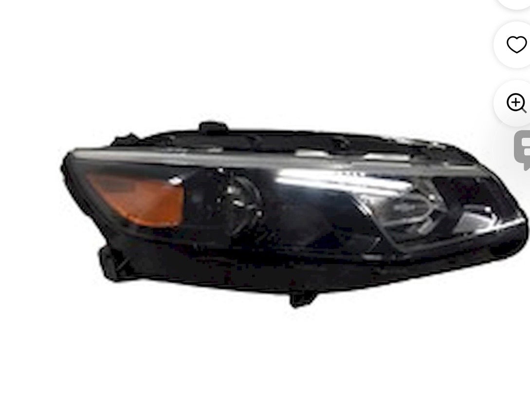 Front Right (Passenger Side) Halogen Headlight Assembly for a 2016–2018 Chevrolet Malibu.