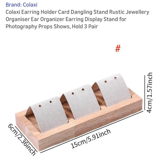 EARRING HOLDER DISPLAY STAND HOLDS 3 PAIR