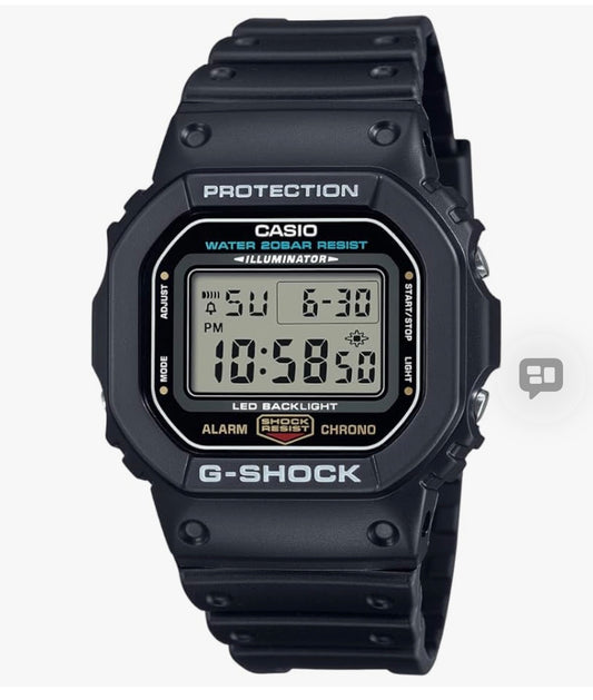 Casio G-Shock Shock Resistant DW5600UE-1V Men's Water Resistant Black Resin Sport Watch