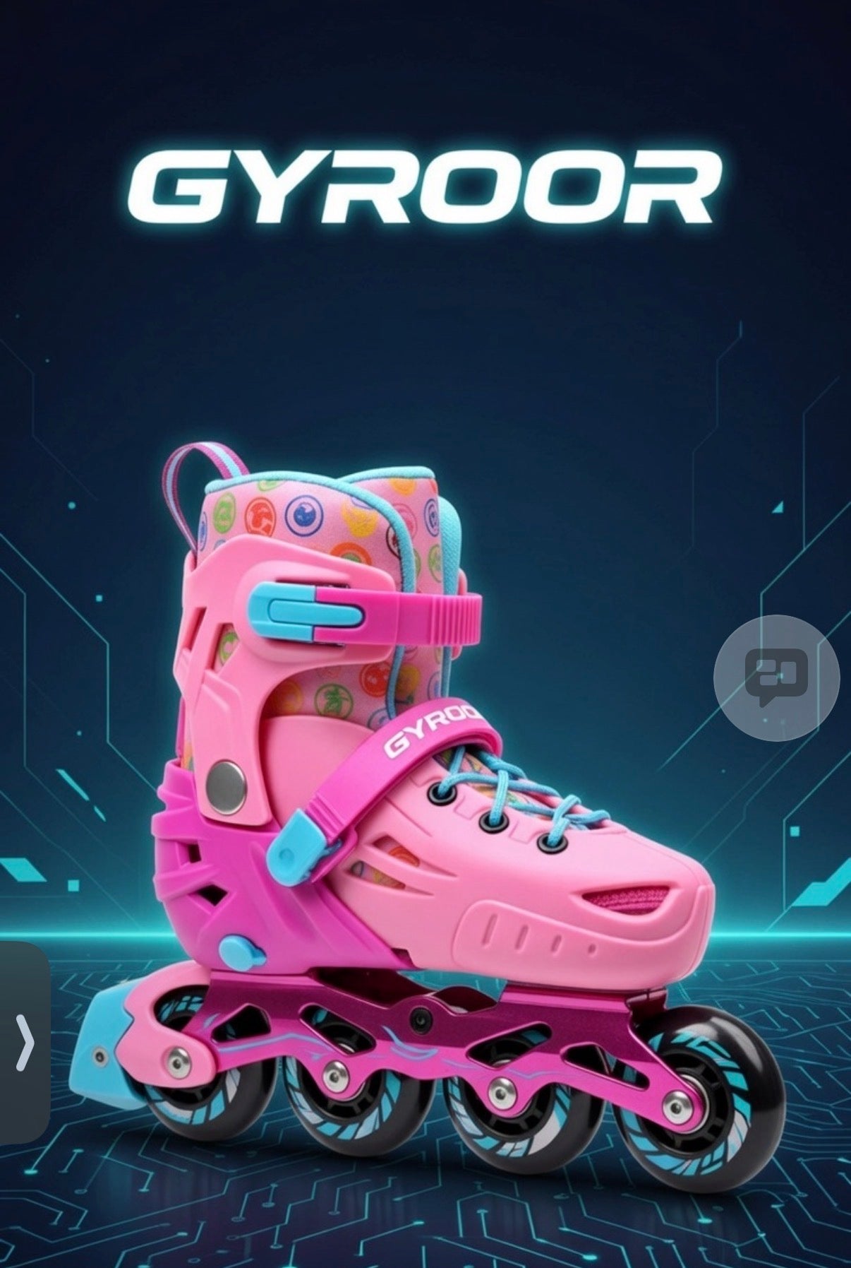 Gyros SPORTS Inline Skates for Kids Ages 5-8 8-12 3-5 4-8 6-12 with Light Up Wheels,