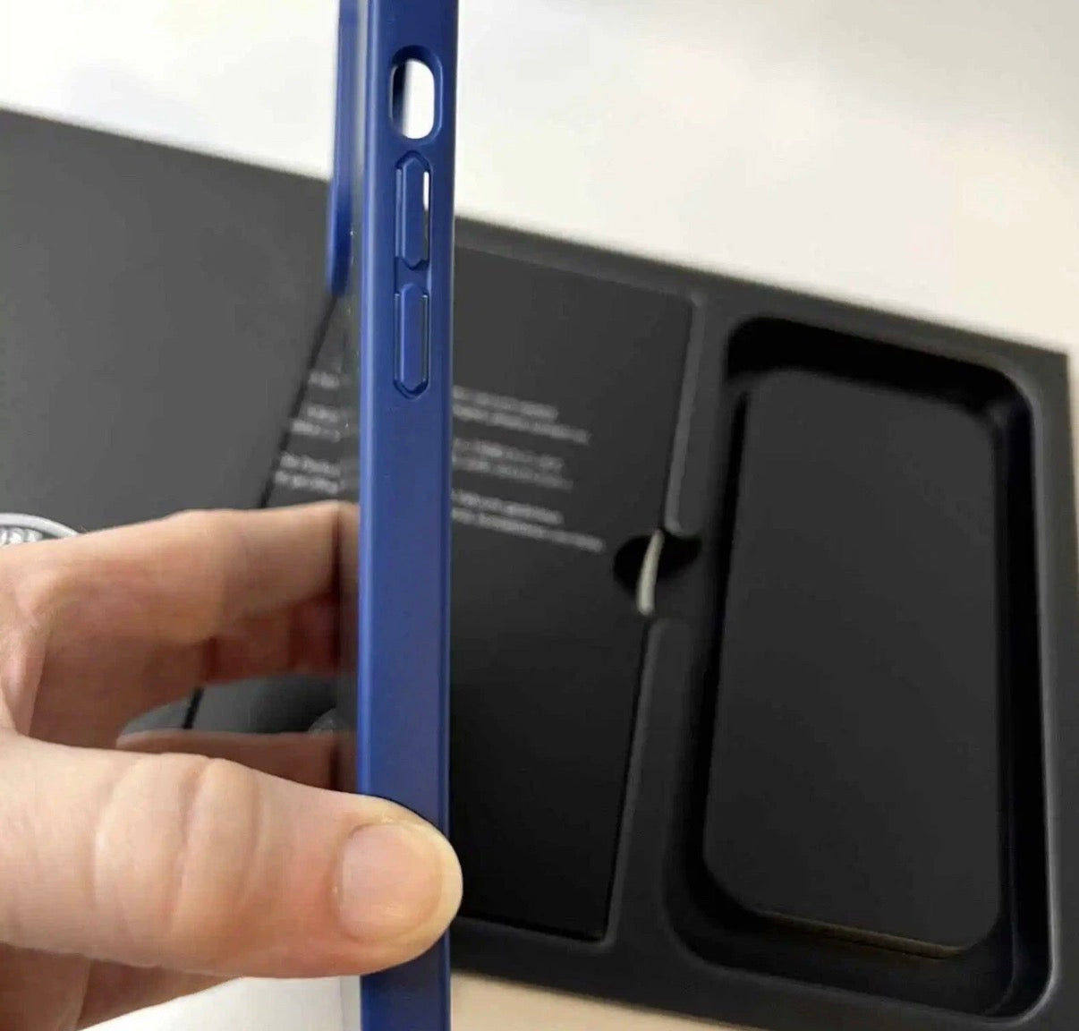 #3.   iPhone 13, Pro, Case w/ Stand & Dust bag Blue
