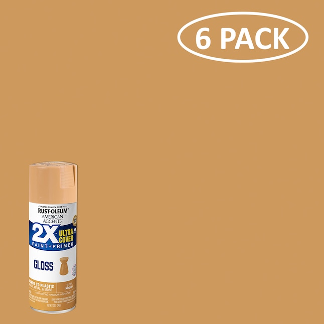 Rust-Oleum American Accents Gloss Khaki Spray Paint, 12 Oz