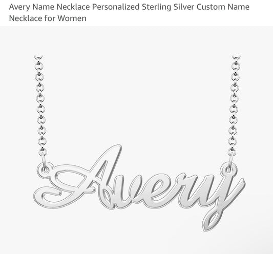 avery sterling silver necklace