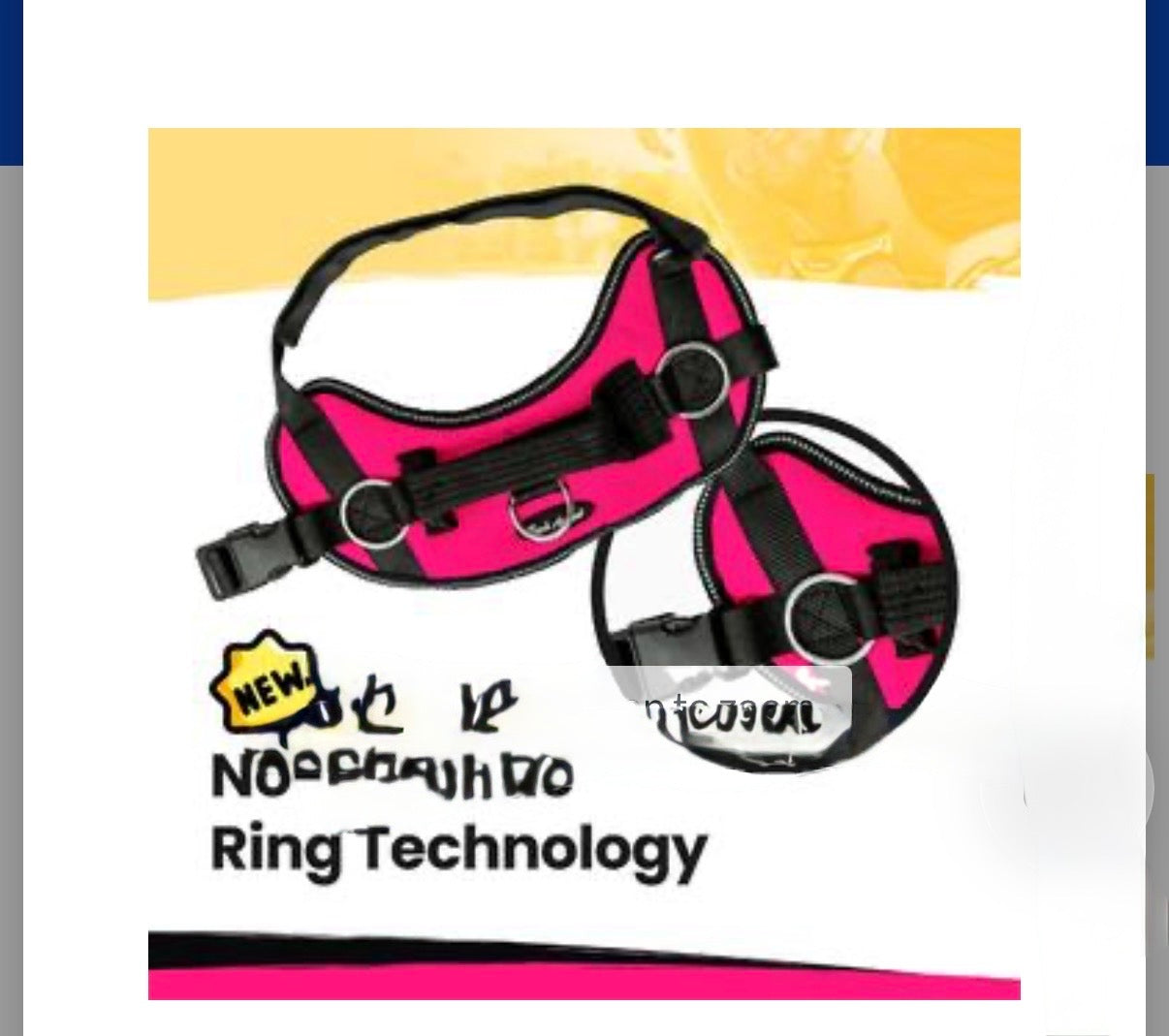 Bark Appeal Dog Harness NoPull Pet Harness Adjustable Reflective SoftPadded NoChoke Vest Harness With Easy Control Handl Sz small