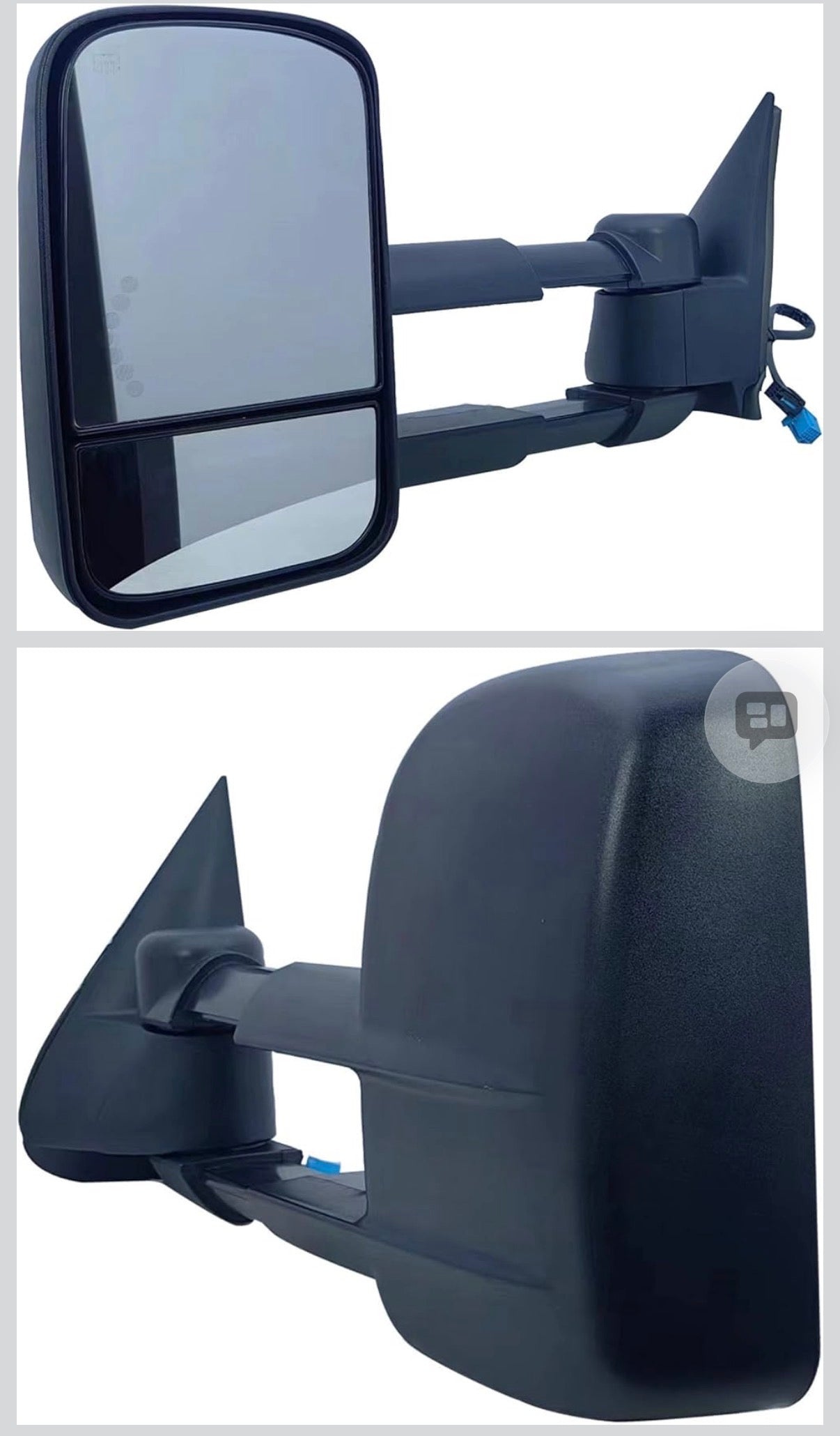 Driver Left Side Door Towing Mirror Power
