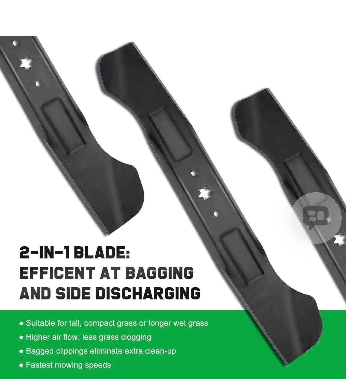 #b3.        942-04244A Blades with 6-Star Mounting Pattern for Cub Cadet Enduro XT1-46 XT2-46 ZT1-46 LT46 LX46 LTX1045 LTX1046 RZT46 46 inch Zero Turn Lawn Tractor Mower Replace 942-04290 High-Lift