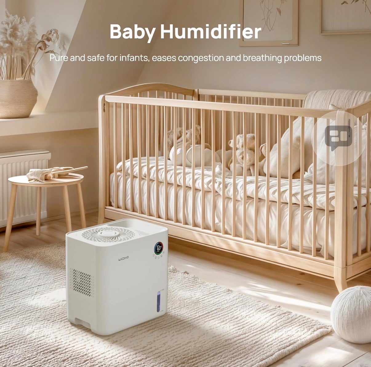 Evaporative Humidifier for Bedroom, 5L Quiet No Mist Humidifier With Aroma Diffuser, 14H Timer, Top-Fill, 5 Speed, No White Dust, Easy to Clean, for Baby, Nursery, Home & Office