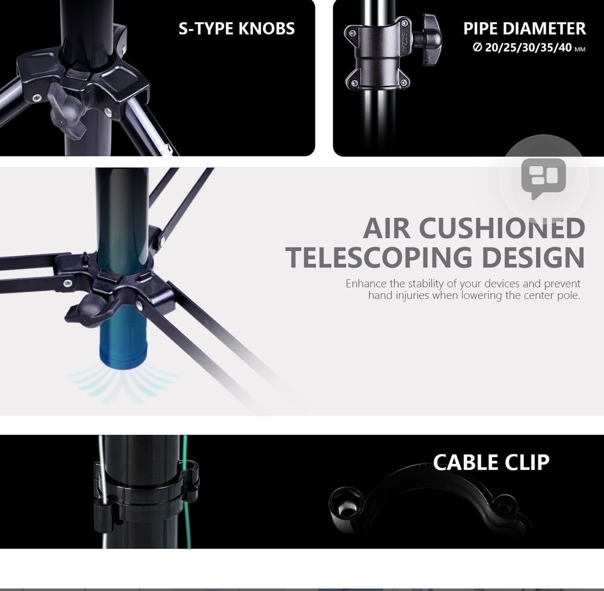 16′ Tall Tripod Light Stand TT480