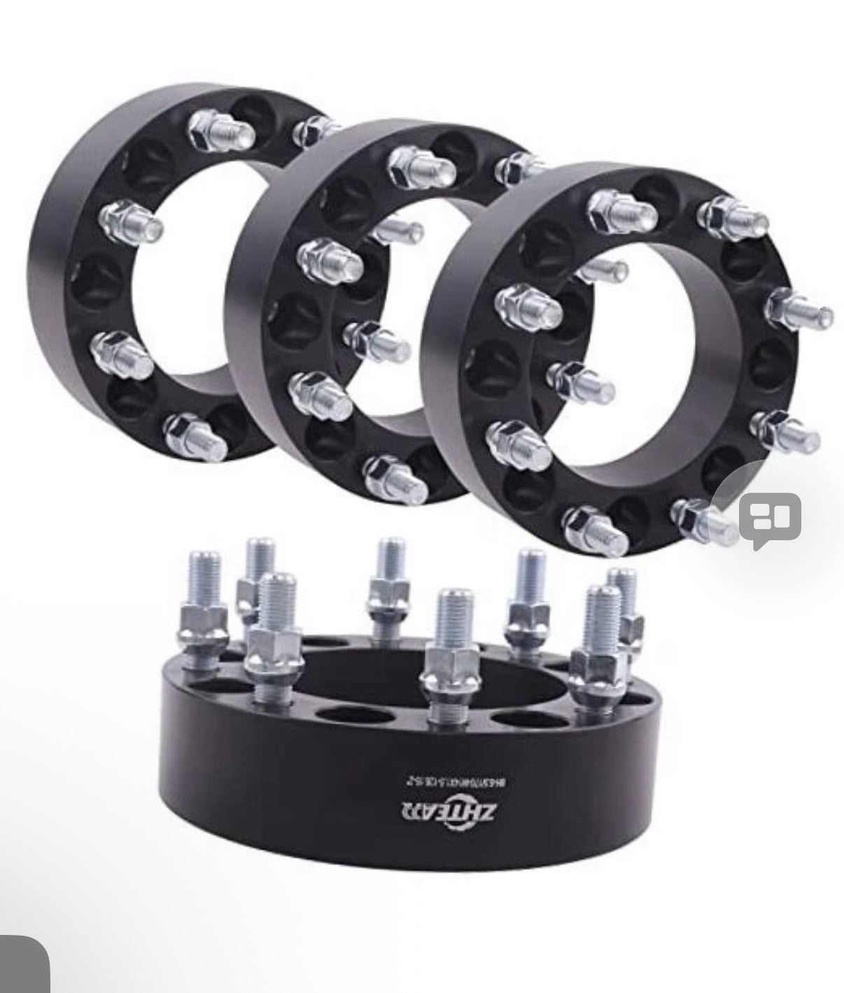 8x6.5 to 8x170 Forged Wheel
Adapters 14x1.5 Studs Compatible with Chevy 2 inch