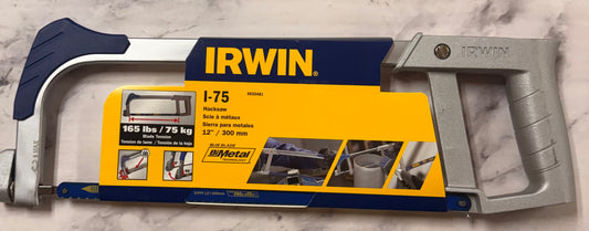 IRWIN I-75 Hacksaw 12 Inch 300mm 90 Degrees Lifetime Guarantee