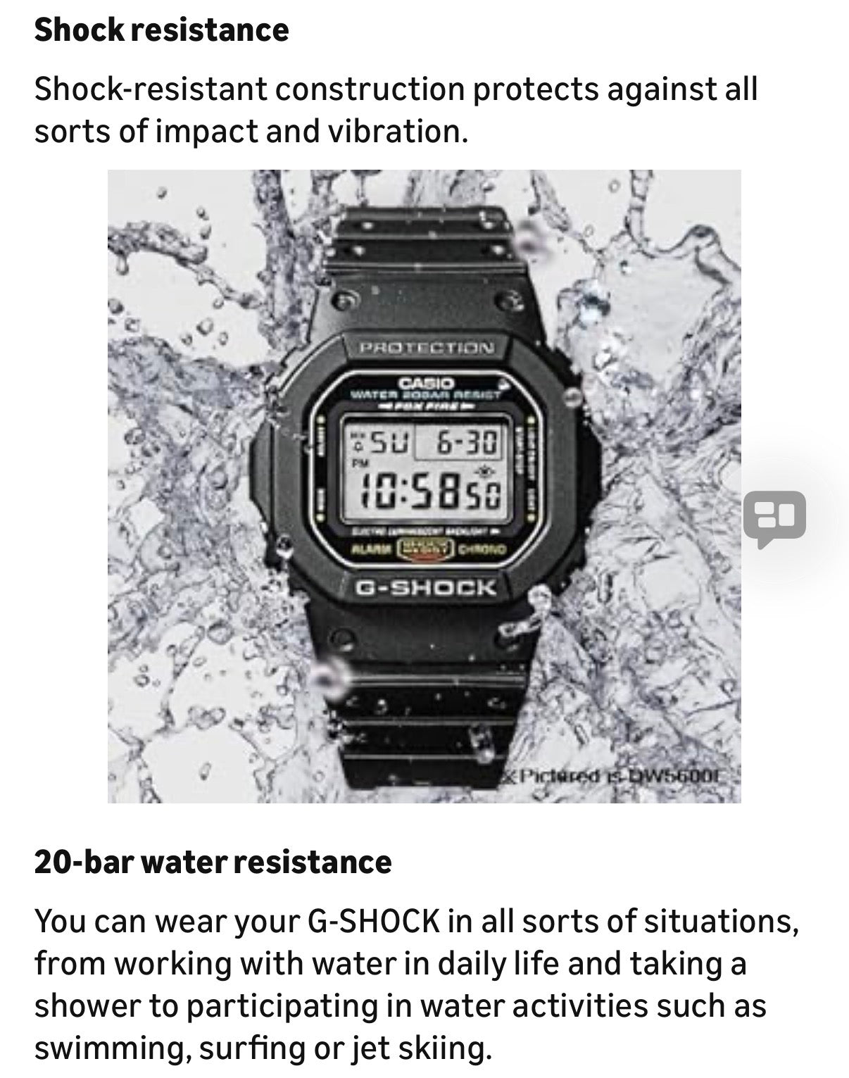 Casio G-Shock Shock Resistant DW5600UE-1V Men's Water Resistant Black Resin Sport Watch