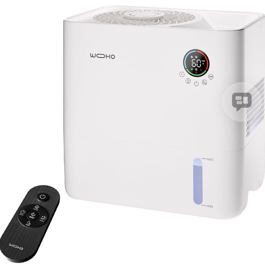 Evaporative Humidifier for Bedroom, 5L Quiet No Mist Humidifier With Aroma Diffuser, 14H Timer, Top-Fill, 5 Speed, No White Dust, Easy to Clean, for Baby, Nursery, Home & Office