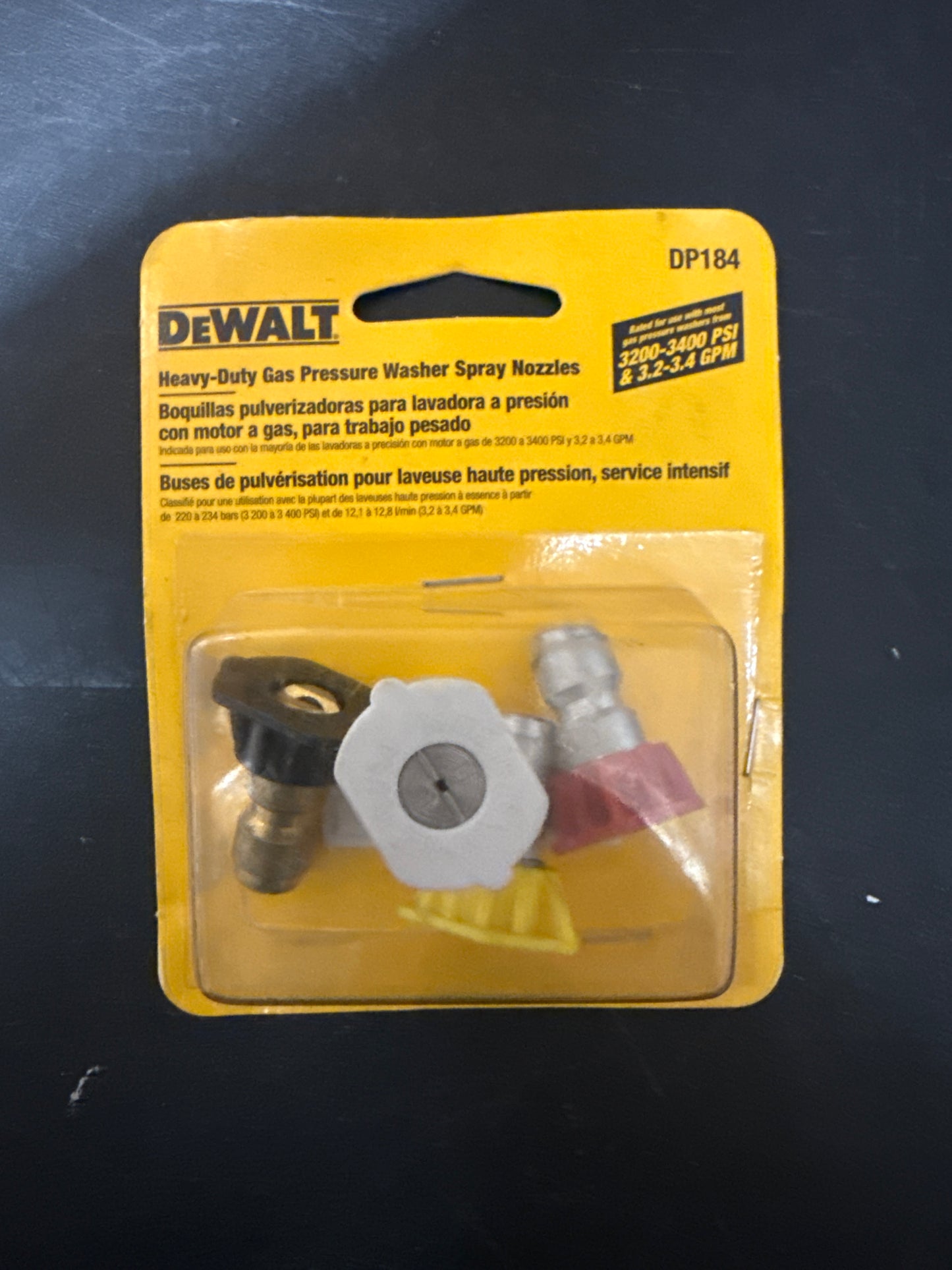 DEWALT Pressure Washer Nozzle 4 Pack Quick Connect