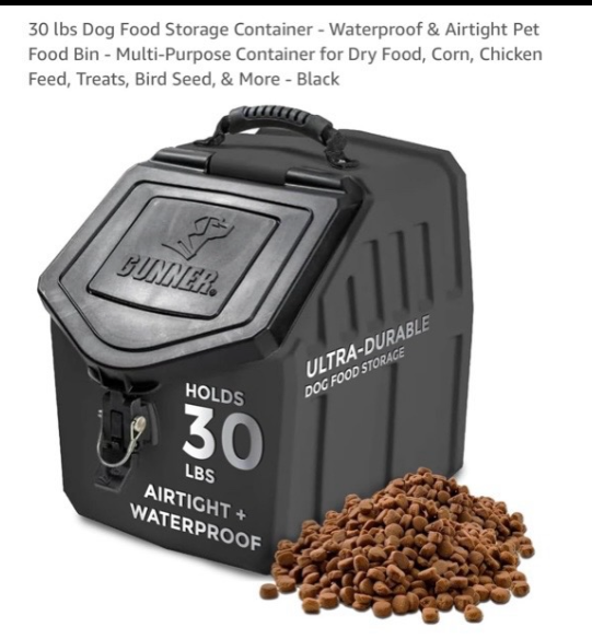 GUNNER FOOD STORAGE  30LBS AIRTIGHT