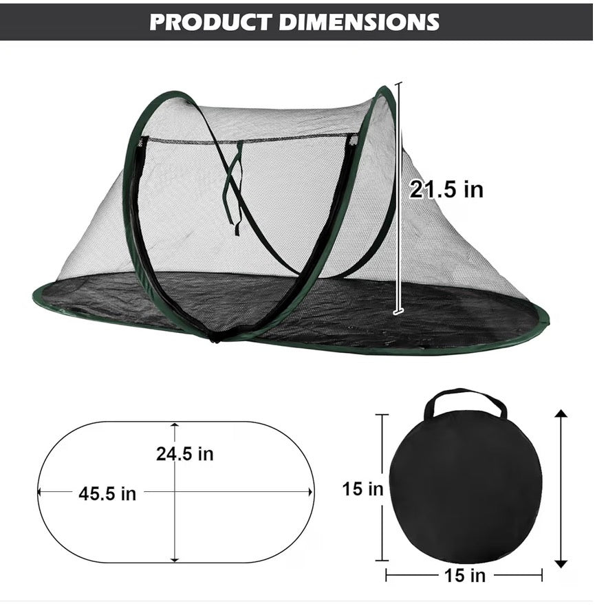 PET ENCLOSURE TENT FOLDABLE INDOOR OR OUTDOOR