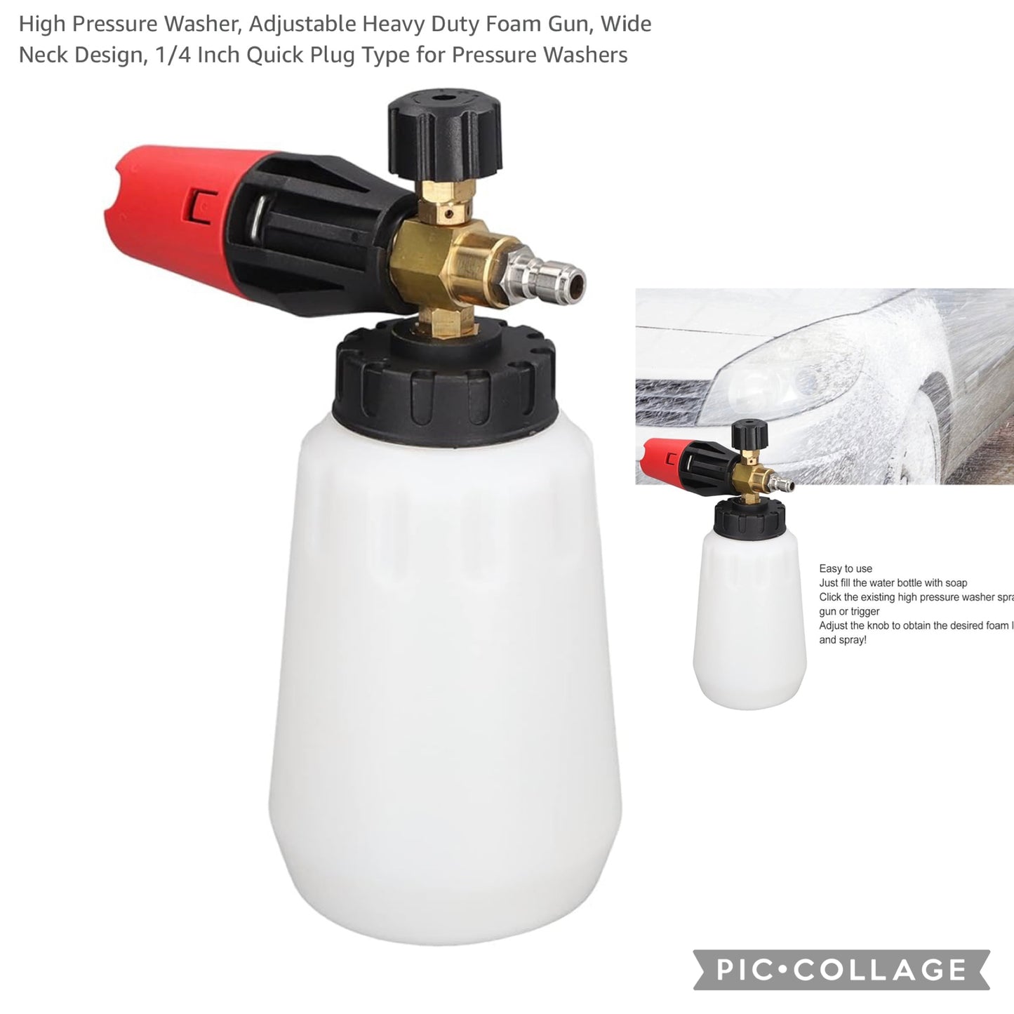 HIGH PRESSURE WASHER HEAVY DUTY FOAM GUN