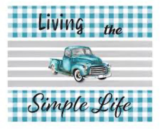 WOODEN SIGN  16"X24" BLUE PICK-UP