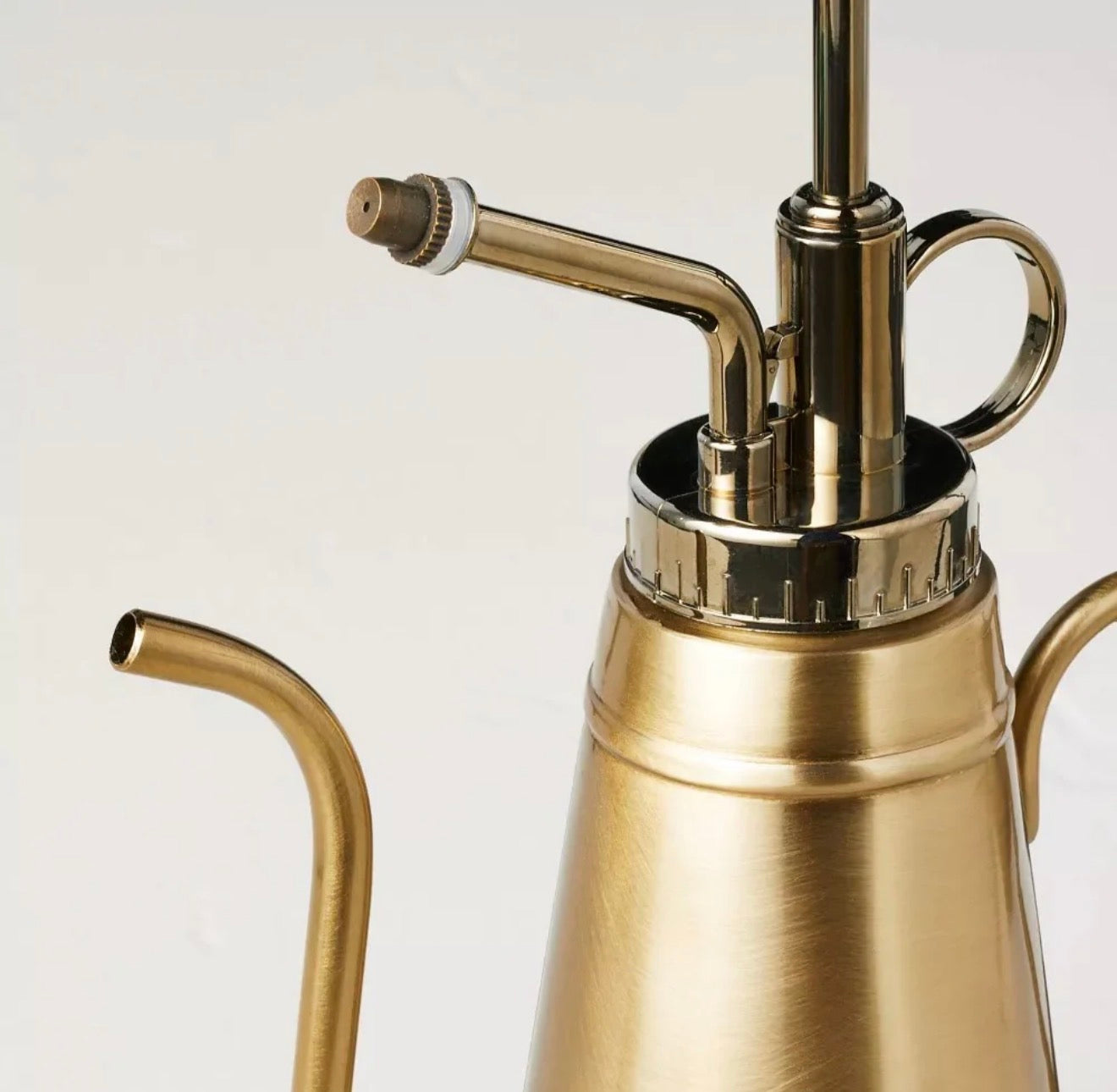 8 1/2" plant mister lightweight brass finish
