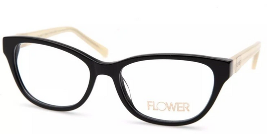 Flower Mary 6002 001 Black Eyeglasses Frame 52-16-135mm