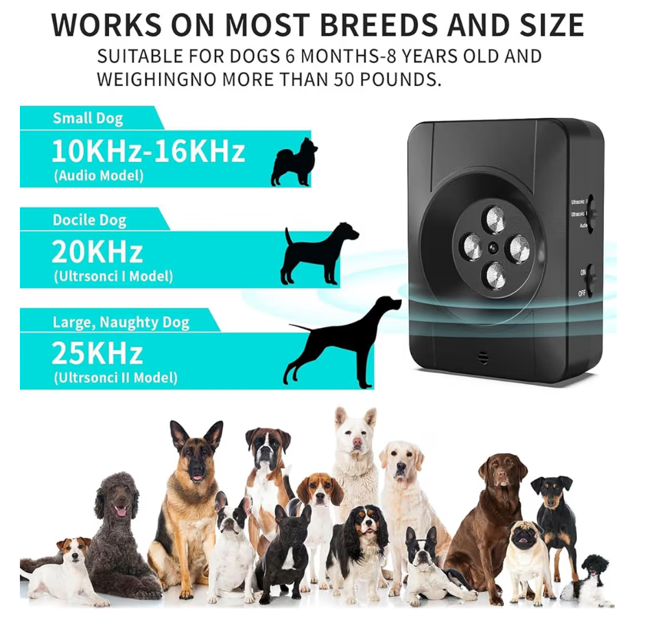 RECHARGEABLE ANTI BARK BOX DOGS