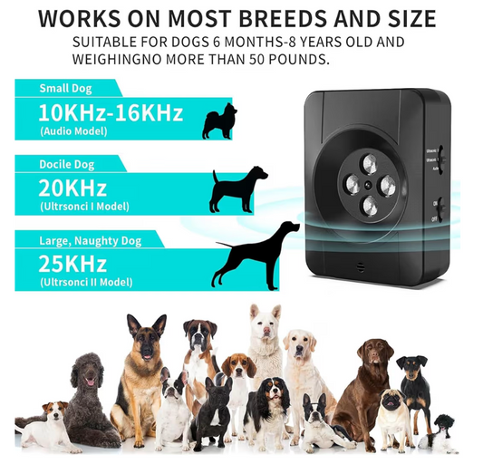 RECHARGEABLE ANTI BARK BOX DOGS