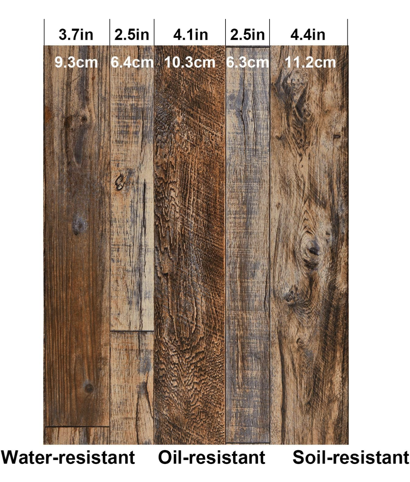 17.71"X118" PEEL AND STICK WOOD WALLPAPER SHIPLAP